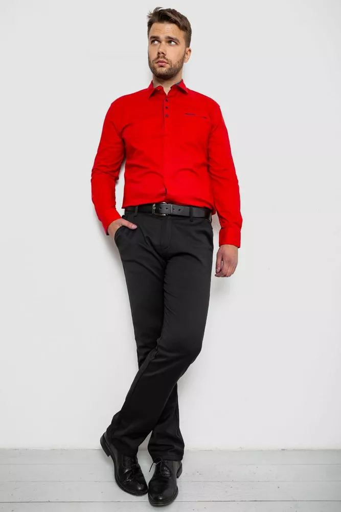 Купить Рубашка мужская  -уценка, цвет красный, 214R7150-U-1 - Фото №2