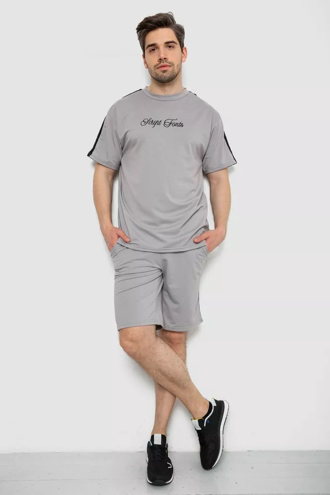 Купить Костюм мужской повседневный, цвет серый, 238R1569 оптом - Фото №2