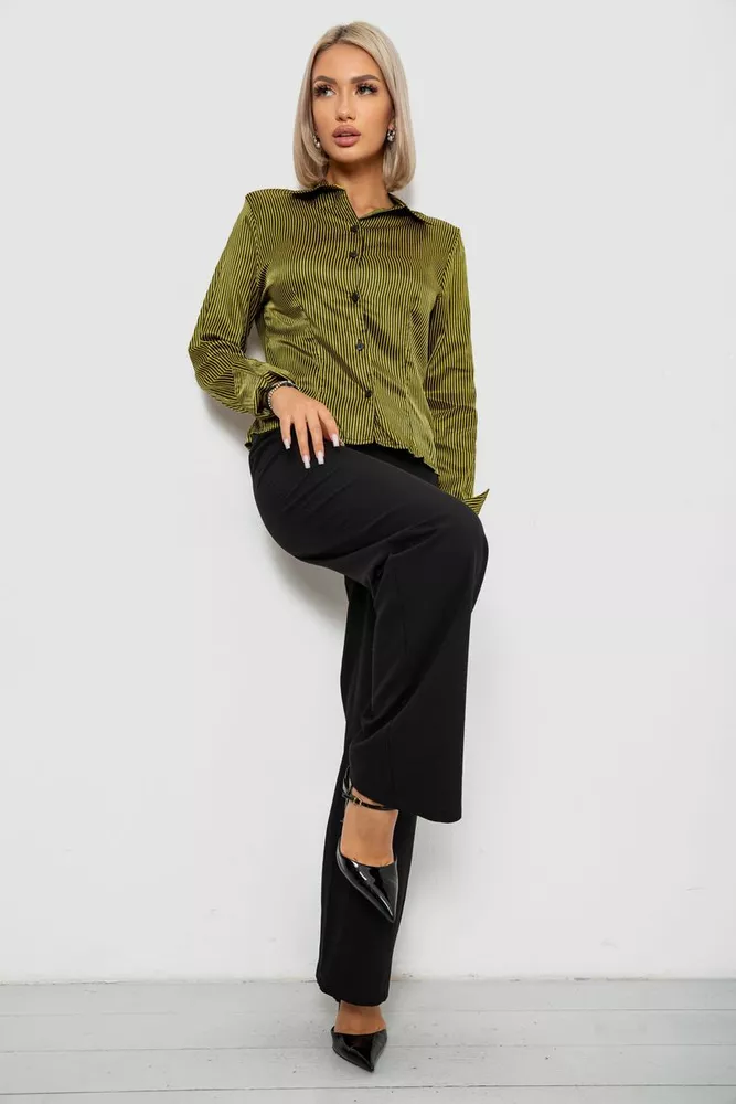 Купить Рубашка классическая в полоску, цвет черно-желтый, 230R64 - Фото №2