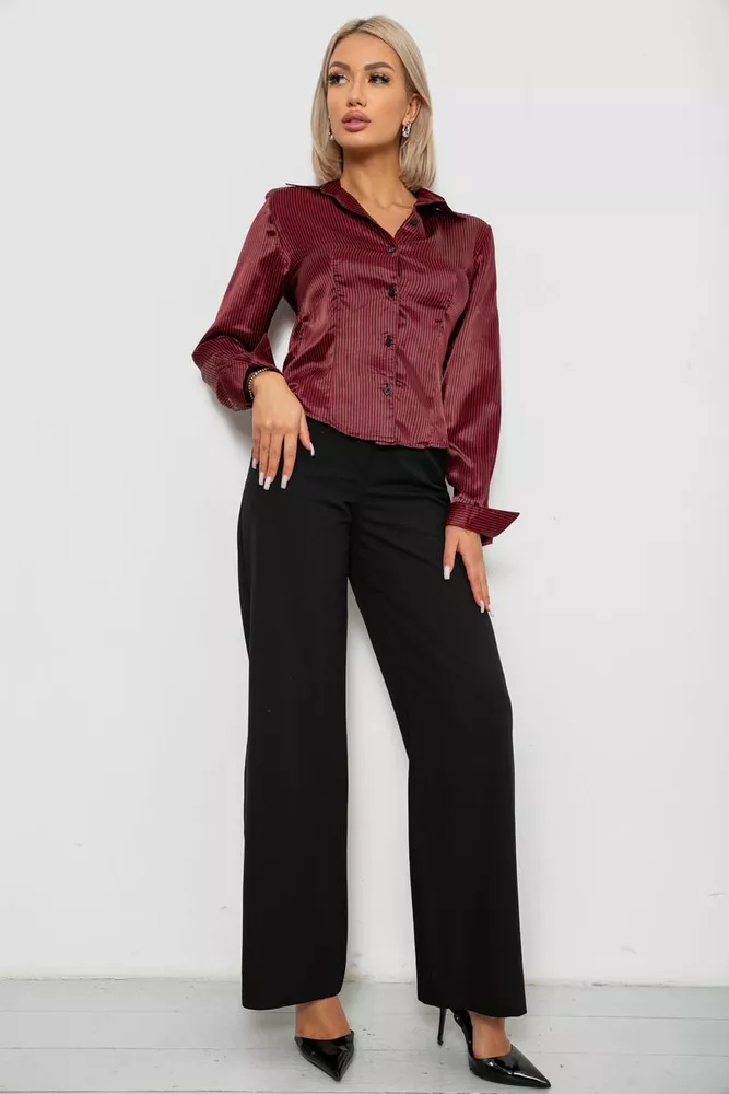 Купить Рубашка классическая в полоску, цвет черно-красный, 230R64 - Фото №2