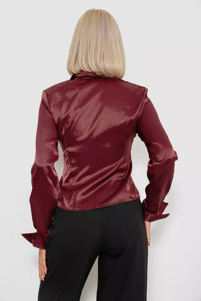 Купить Рубашка классическая в полоску, цвет черно-красный, 230R64 - Фото №4