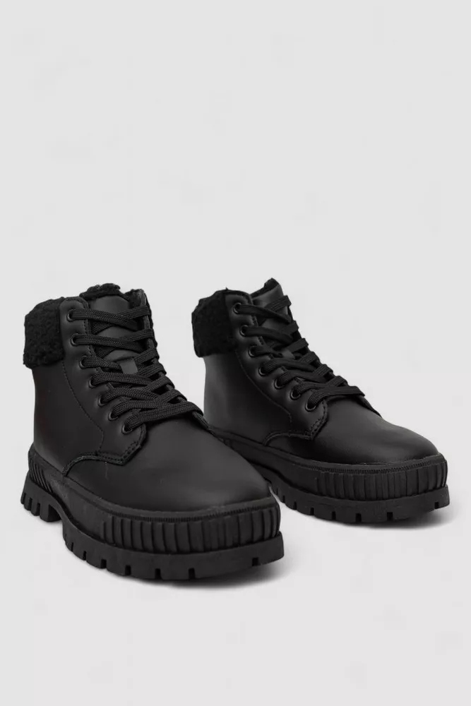 Купить Ботинки женские зимние на меху, цвет черный, 248RCX1750 - Фото №3