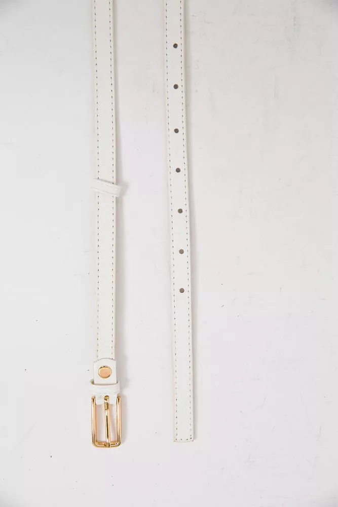 Купити Ремінь жіночий, колір білий, 196R1510 оптом - Фото №3