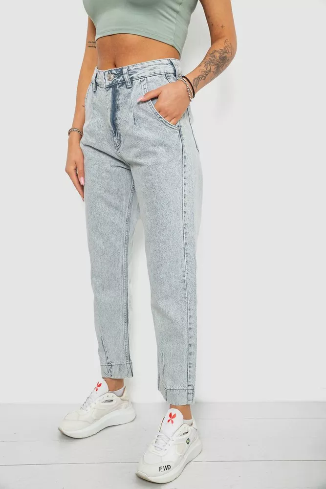 Купить Джинсы женские MOM, цвет голубой, 244R1905S21 - Фото №3