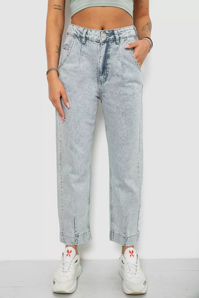 Купить Джинсы женские MOM, цвет голубой, 244R1905S21 - Фото №1