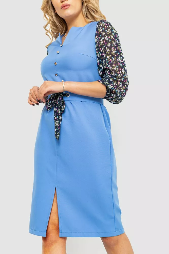 Купити Сукня  -уцінка, колір блакитний, 230R025-U-2 - Фото №4