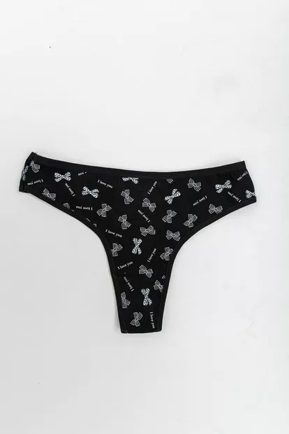 Трусы женские стринги, цвет черный, 131R4045