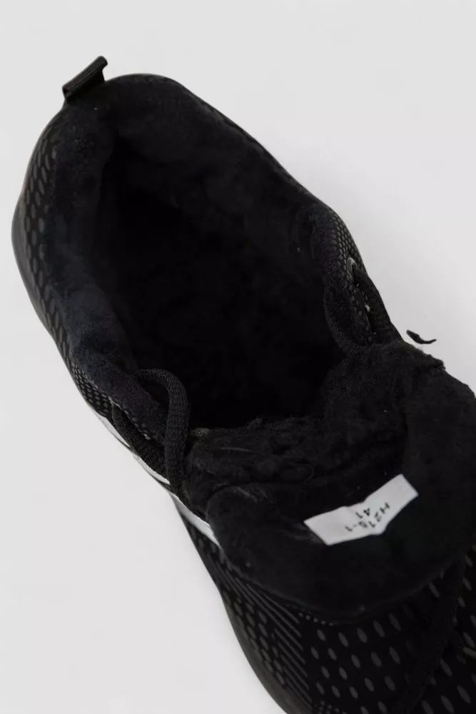 Купити Кросівки чоловічі зимові на хутрі, колір чорно-червоний, 248RH215 - Фото №7