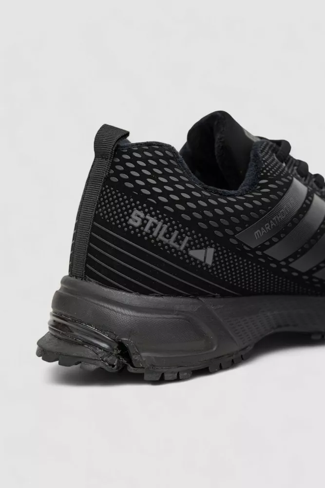 Купити Кросівки чоловічі зимові на хутрі, колір чорний, 248RH215 - Фото №5