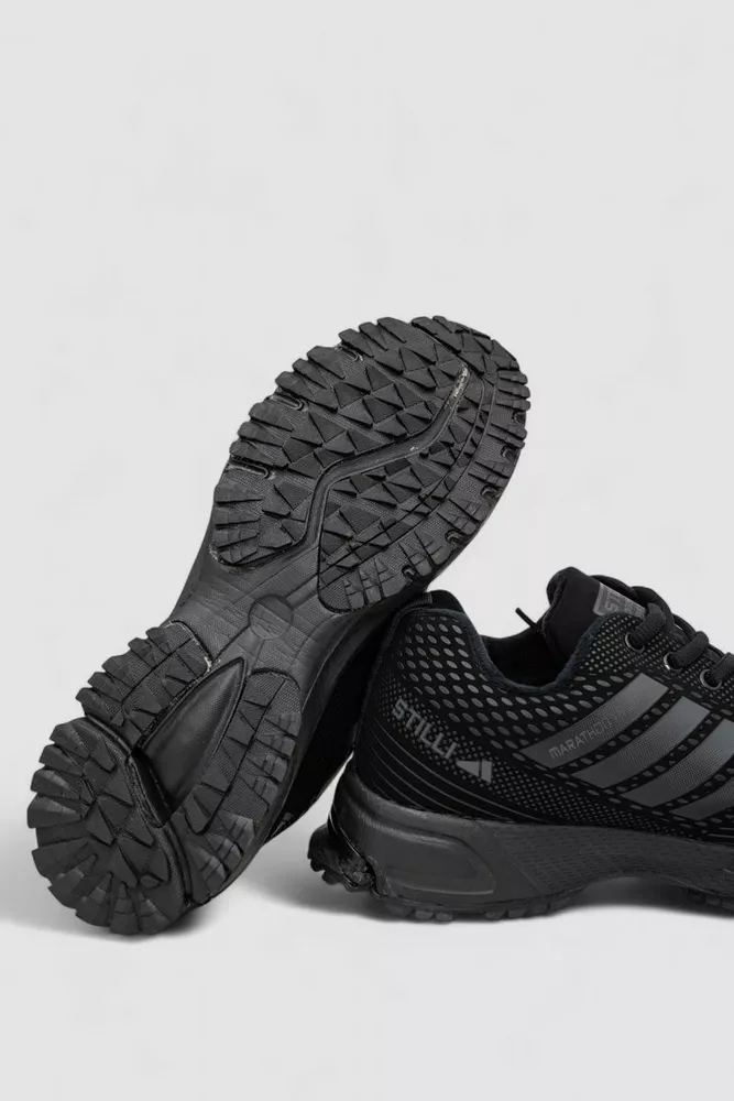 Купити Кросівки чоловічі зимові на хутрі, колір чорний, 248RH215 - Фото №6