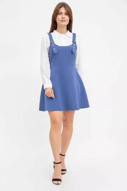 Сарафан женский синий, деловой стиль 119R315