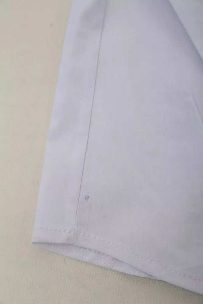 Купить Рубашка женская однотонная  -уценка, цвет белый, 230R068-1-U-318 оптом - Фото №7