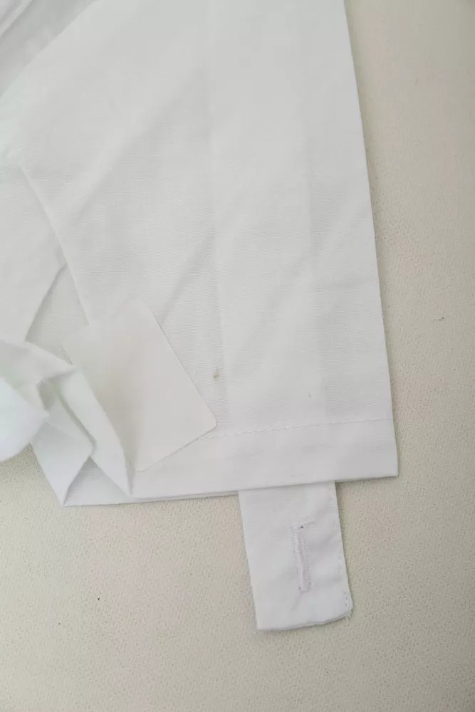 Купити Сорочка жіноча однотонна  -уцінка, колір білий, 230R068-1-U-319 - Фото №7