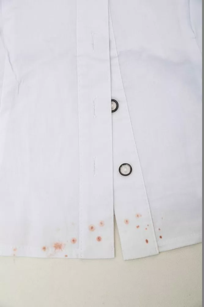 Купить Рубашка женская однотонная  -уценка, цвет белый, 230R068-1-U-321 - Фото №7