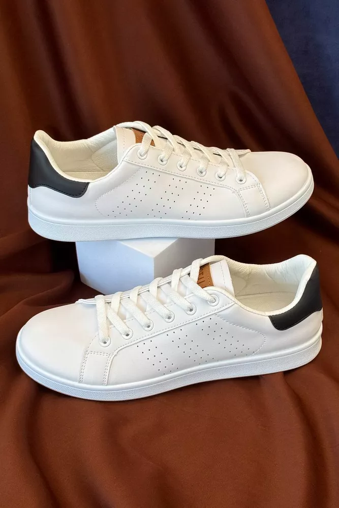 Купить Кеды мужские, цвет бело-черный, 248RR227 - Фото №2