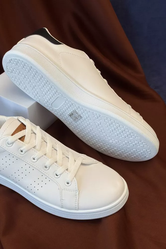 Купить Кеды мужские, цвет бело-черный, 248RR227 - Фото №4