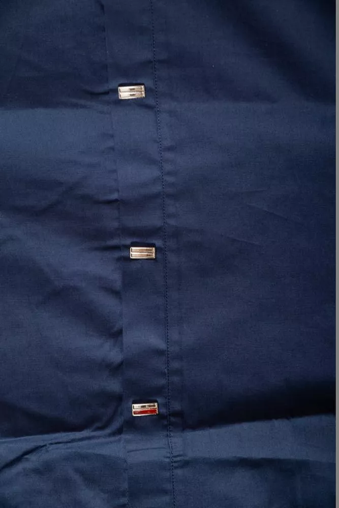 Купити Сорочка чоловіча однотонна  -уцінка, колір темно-синій, 214R7005-U-7 - Фото №7