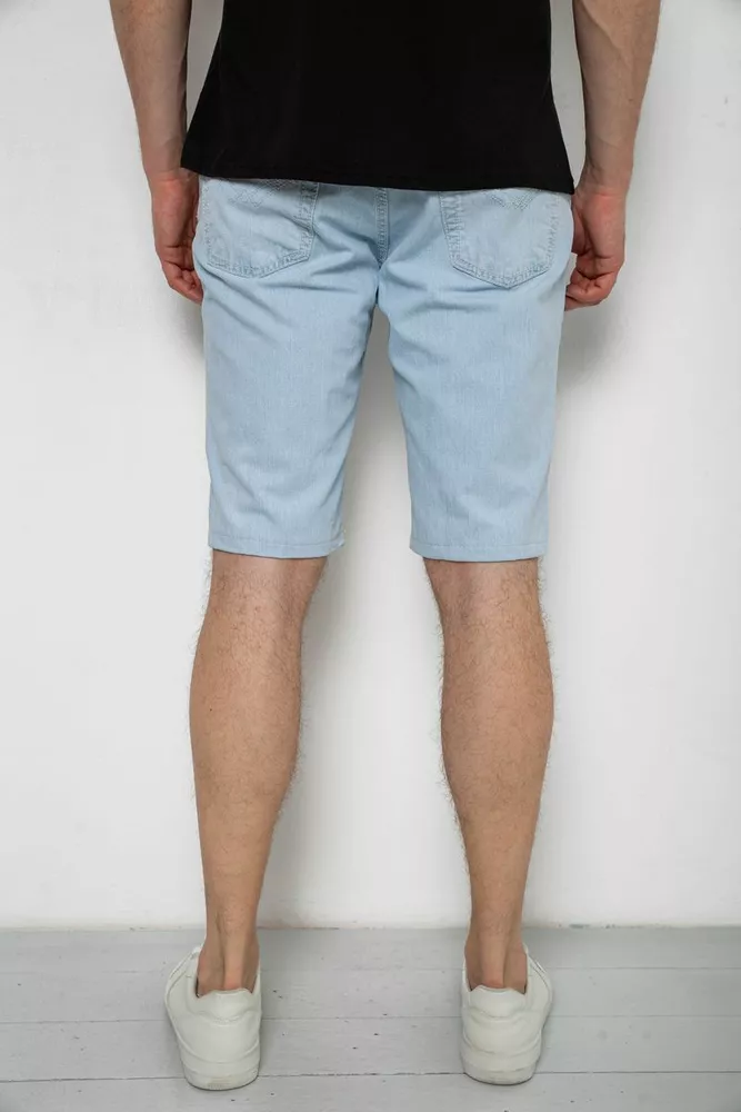 Купити Шорти чоловічі джинсові  -уцінка, колір світло-блакитний, 238R2025-U-9 - Фото №4