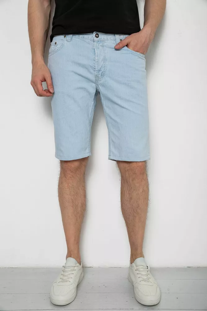 Купити Шорти чоловічі джинсові  -уцінка, колір світло-блакитний, 238R2025-U-9 - Фото №1