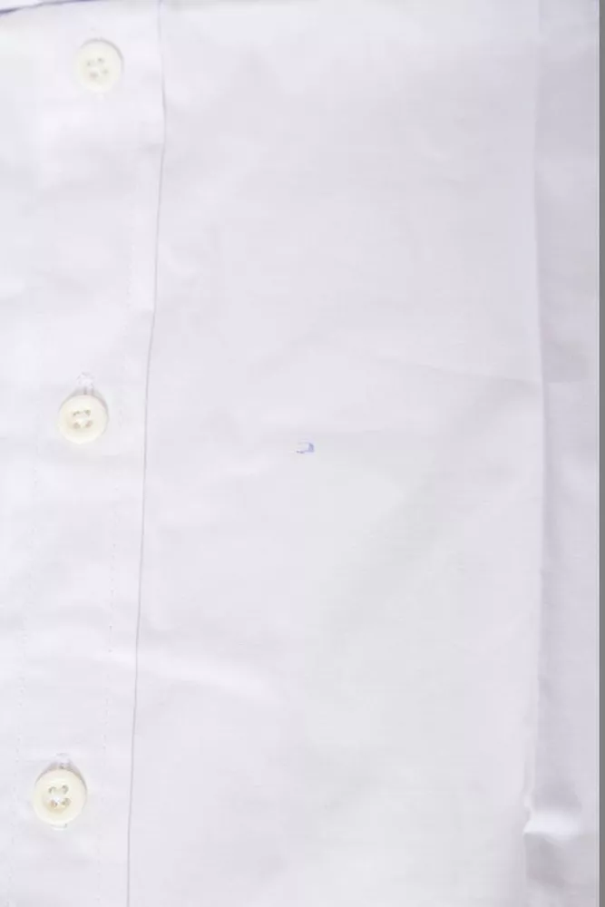 Купити Сорочка чоловіча однотонна  -уцінка, колір білий, 214R830-U-8 - Фото №6