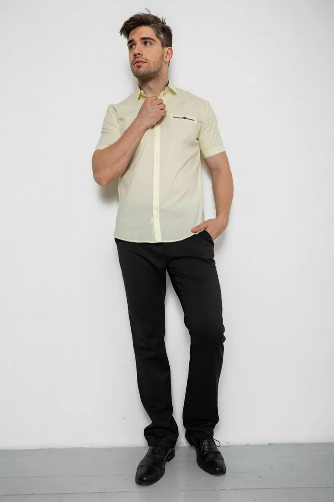 Купити Сорочка чоловіча класична  -уцінка, колір жовтий, 214R7114-1-U - Фото №2