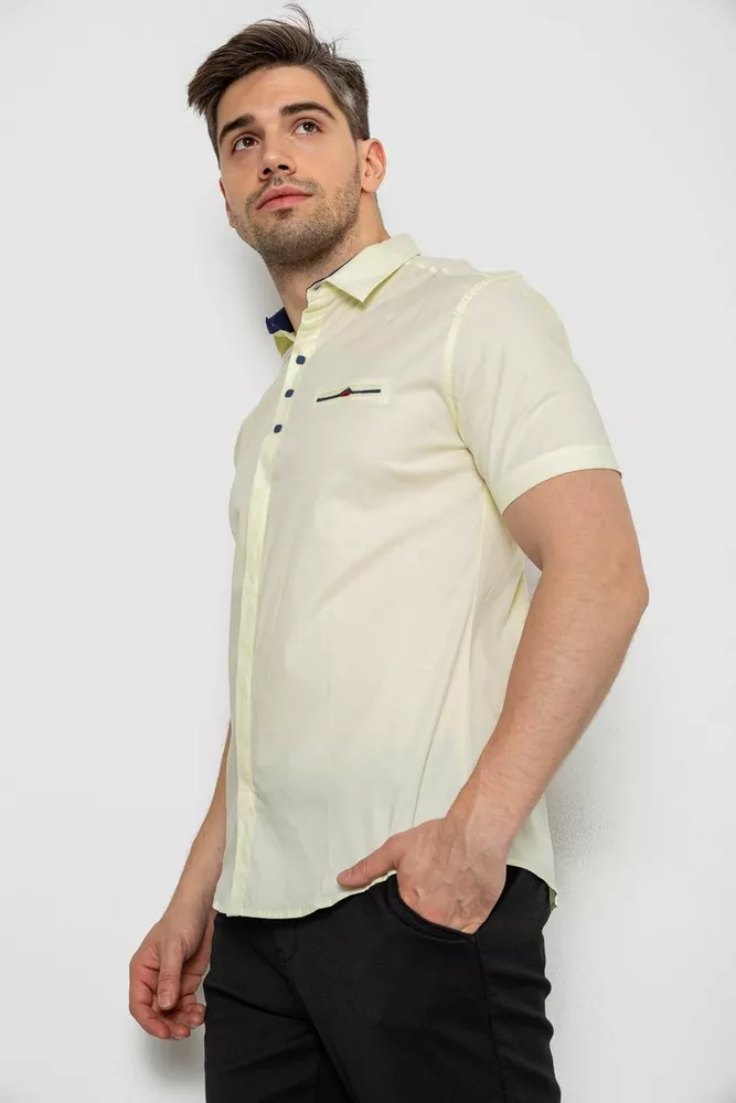 Купити Сорочка чоловіча класична  -уцінка, колір жовтий, 214R7114-1-U - Фото №3