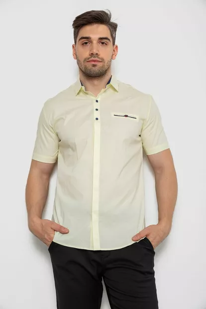 Сорочка чоловіча класична  -уцінка, колір жовтий, 214R7114-1-U