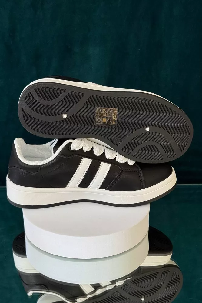 Купити Кросівки жіночі екошкіра, колір чорно-білий, 248RJH300-4 - Фото №5