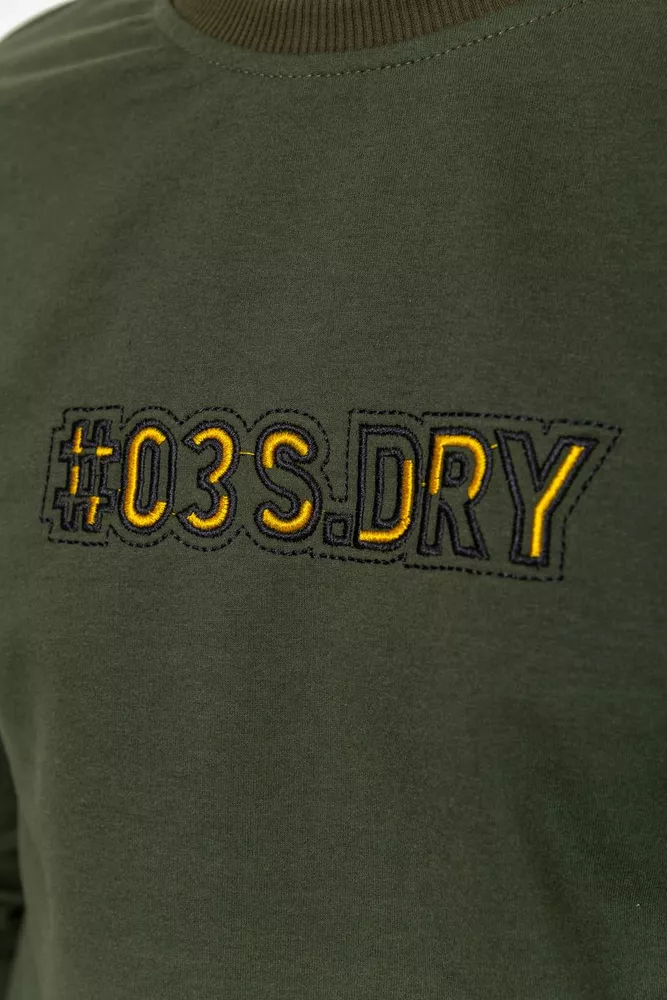 Купить Свитшот мужской с принтом, цвет хаки, 208R0206 оптом - Фото №5
