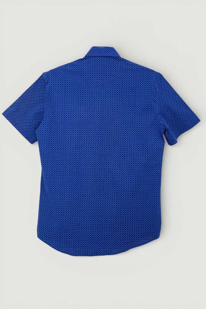 Купити Сорочка чоловіча з принтом, колір електрик, 214R7020 - Фото №3