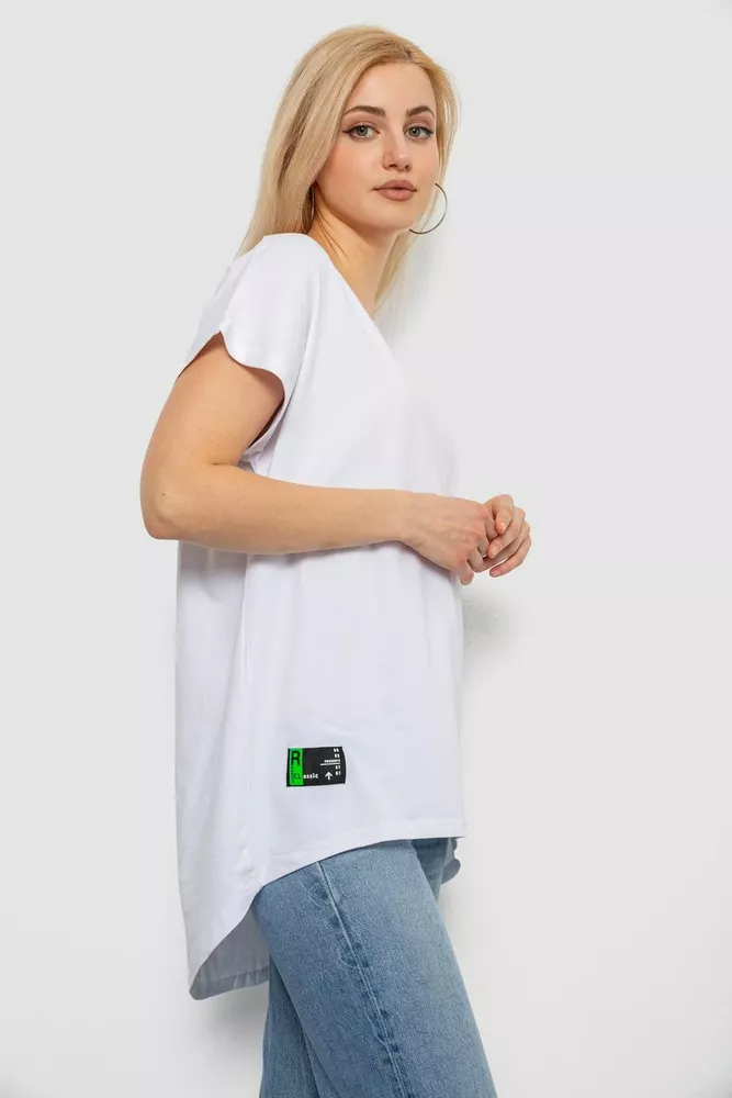 Купити Футболка жіноча з принтом, колір білий, 244R2415 - Фото №3