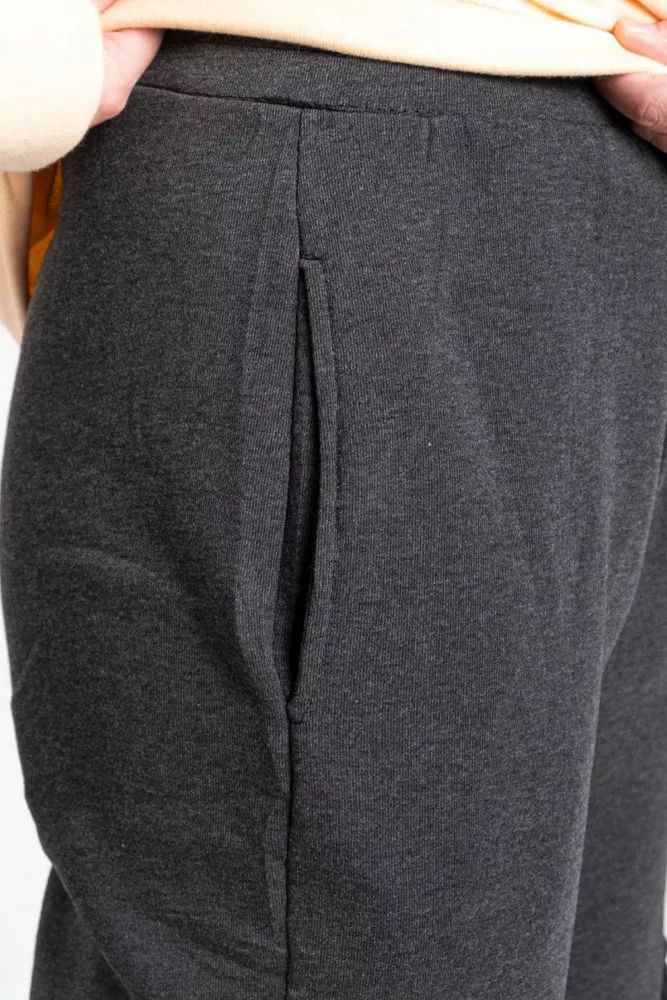 Купити Спортивні штани чоловічі на флісі, колір грифельний, 129RA9997 - Фото №4