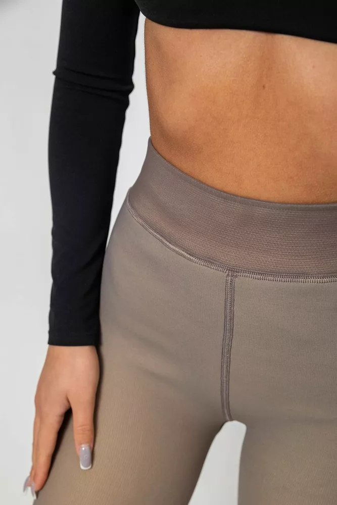 Купить Термолосины утепленные на меху, цвет коричневый, 139RP032 - Фото №5