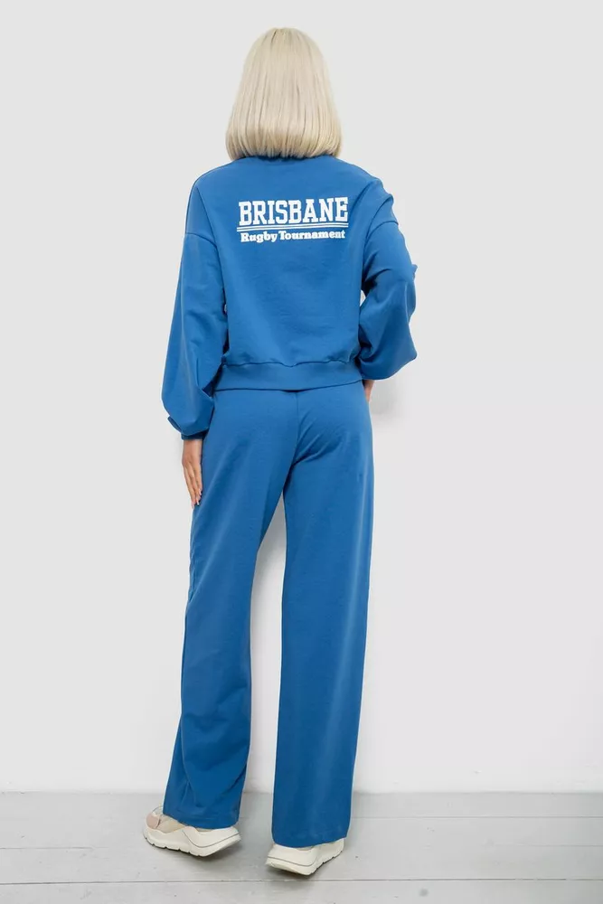 Купити Спортивний костюм жіночий з принтом, колір джинс, 244R1061AG-1 - Фото №4