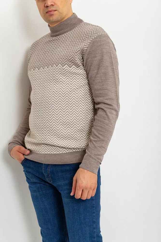 Купити Светр чоловічий, колір мокко, 161R874 оптом - Фото №3