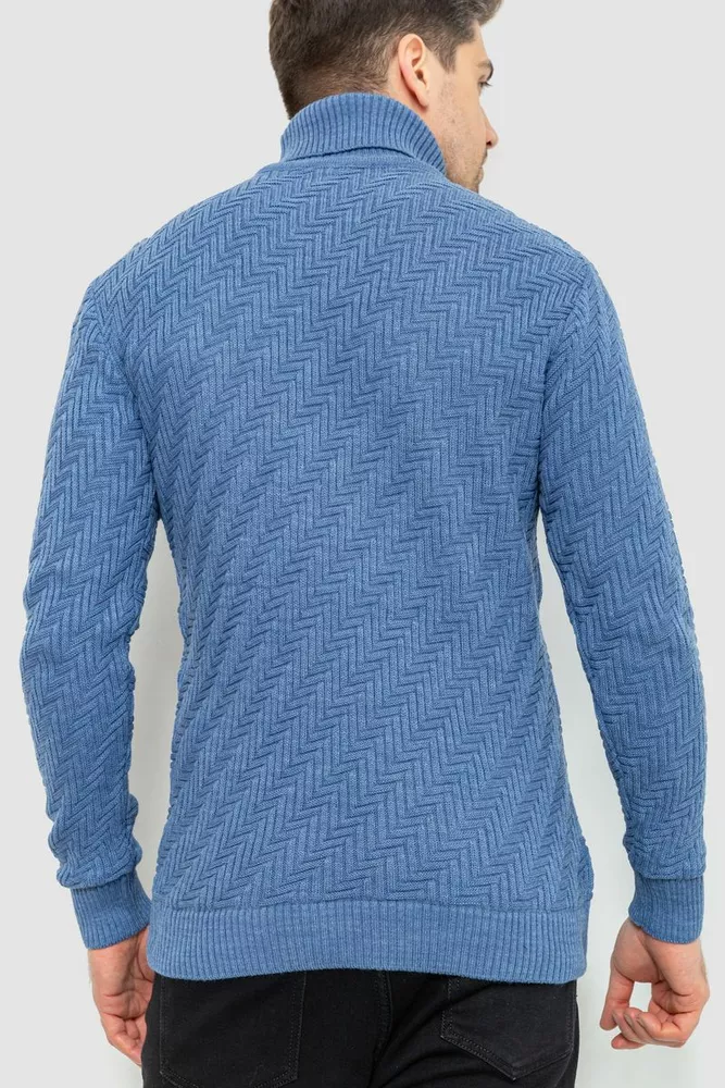 Купити Гольф чоловічий, колір джинс, 161R696 оптом - Фото №4
