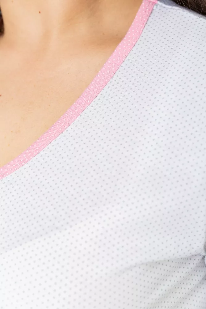 Купить Пижама женская  -уценка, цвет розово-белый, 231R067-U - Фото №6