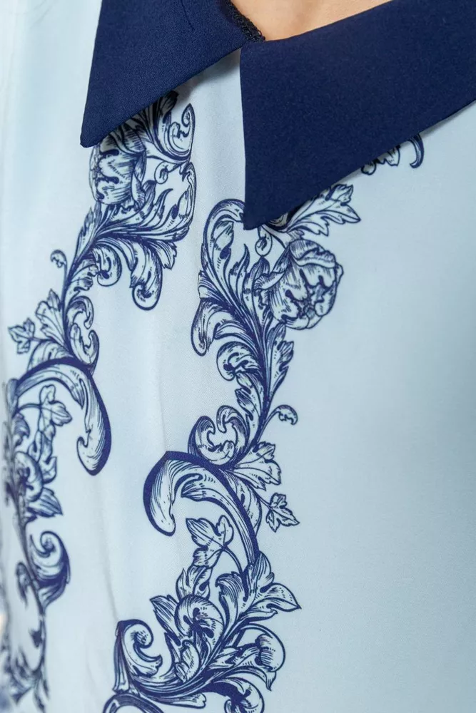 Купити Блузка ошатна для дівчаток  -уцінка, колір синьо-блакитний, 172R026-U - Фото №5