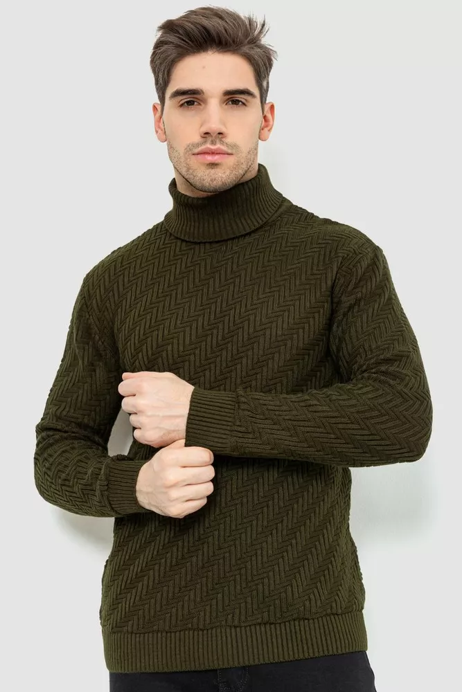 Купити Гольф чоловічий, колір хакі, 161R696 - Фото №1