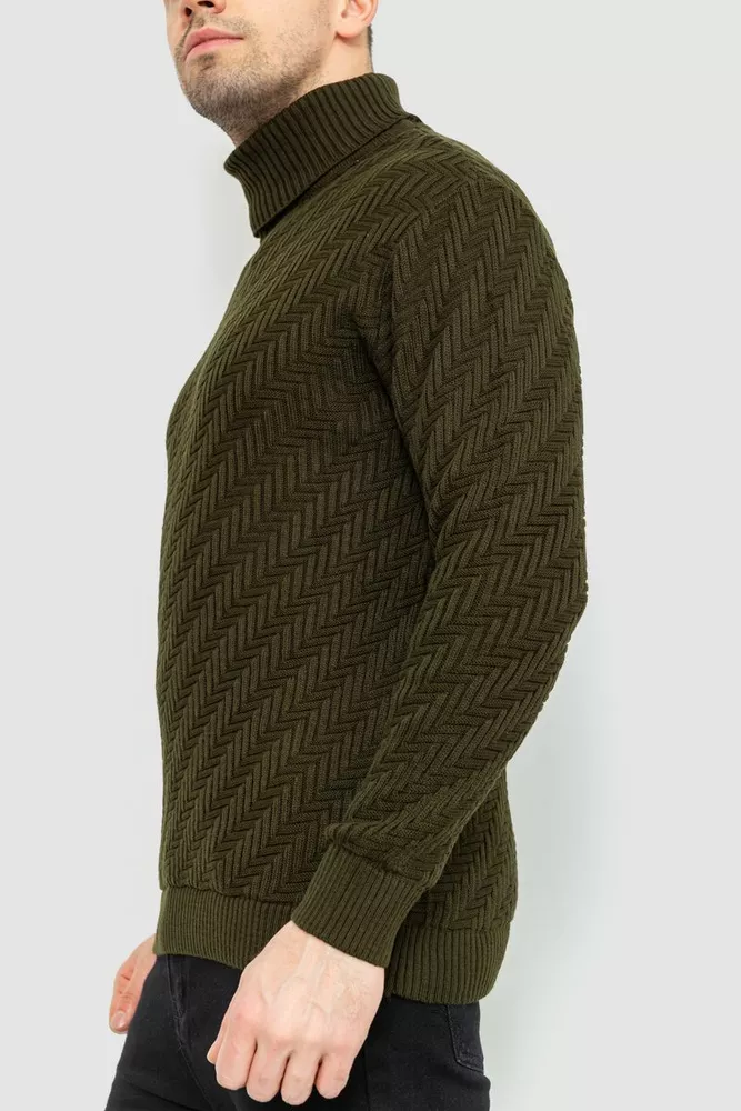 Купити Гольф чоловічий, колір хакі, 161R696 - Фото №3