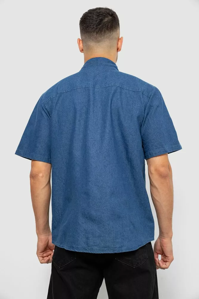 Купить Рубашка мужская джинсовая, цвет джинс, 129RT-16 - Фото №5
