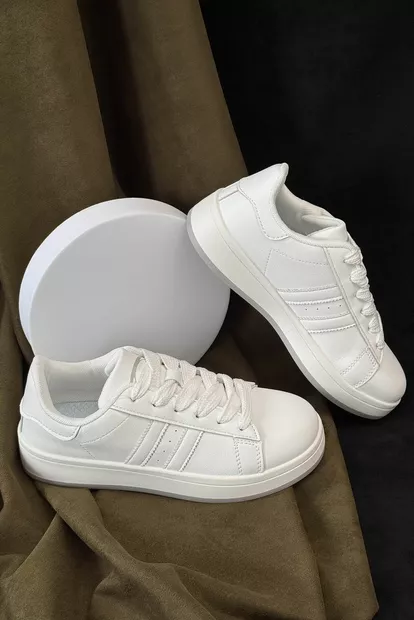 Кеди жіночі, колір біло-сірий, 248RJH100-5