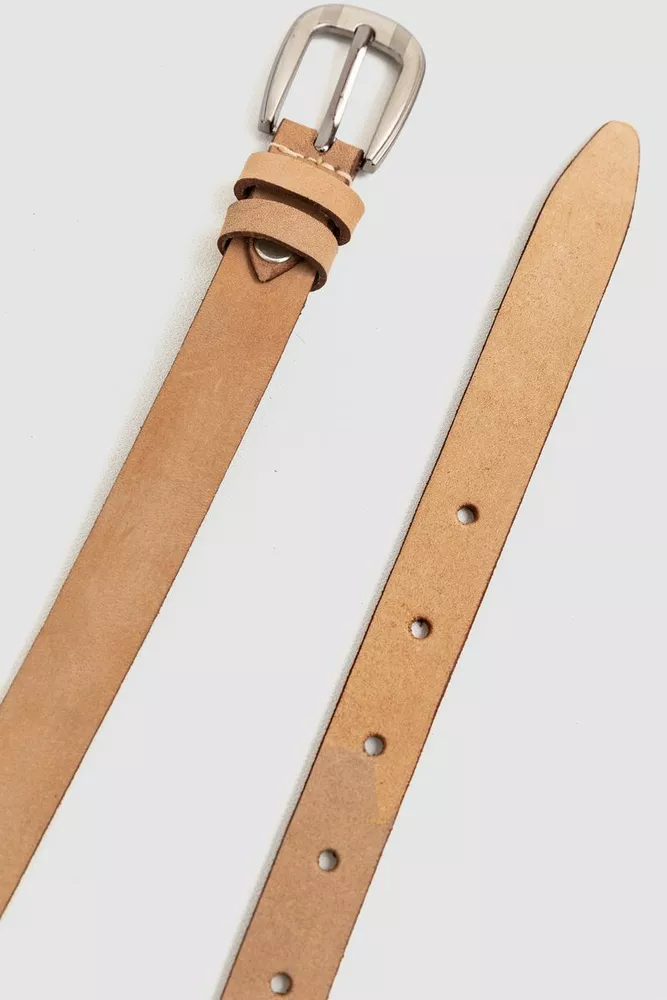 Купити Ремінь жіночий, колір бежевий, 196R20YOW1-2 оптом - Фото №2