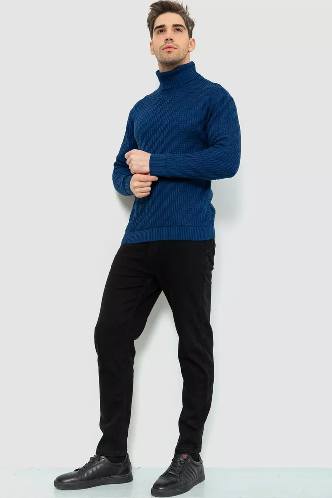Купити Гольф чоловічий, колір синій, 161R696 - Фото №2