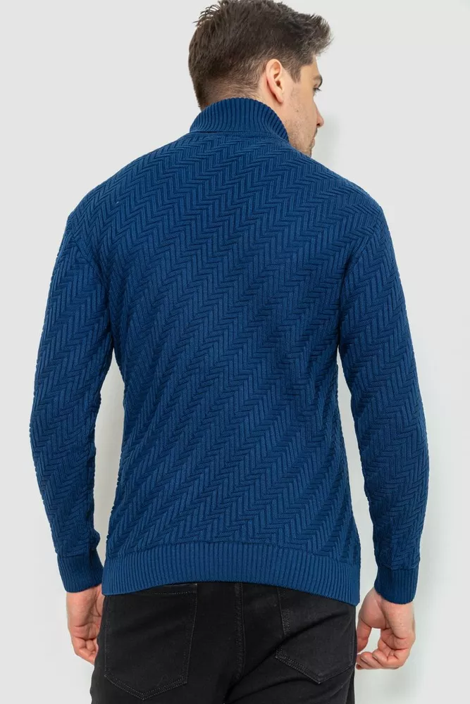 Купити Гольф чоловічий, колір синій, 161R696 - Фото №4