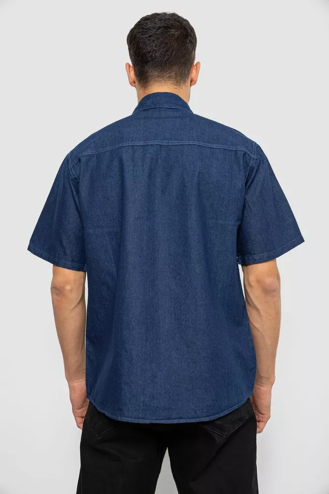 Купить Рубашка мужская джинсовая, цвет синий, 129RT-16 - Фото №4