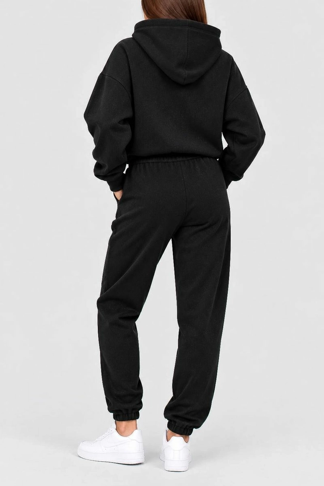 Купить Костюм женский трикотажный, цвет черный, 244R9137 - Фото №3