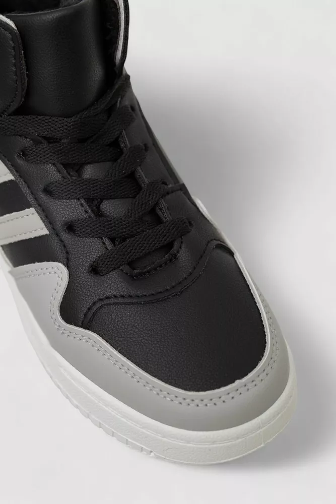 Купити Кросівки жіночі зимові на хутрі, колір чорно-сірий, 248RAD400 - Фото №2