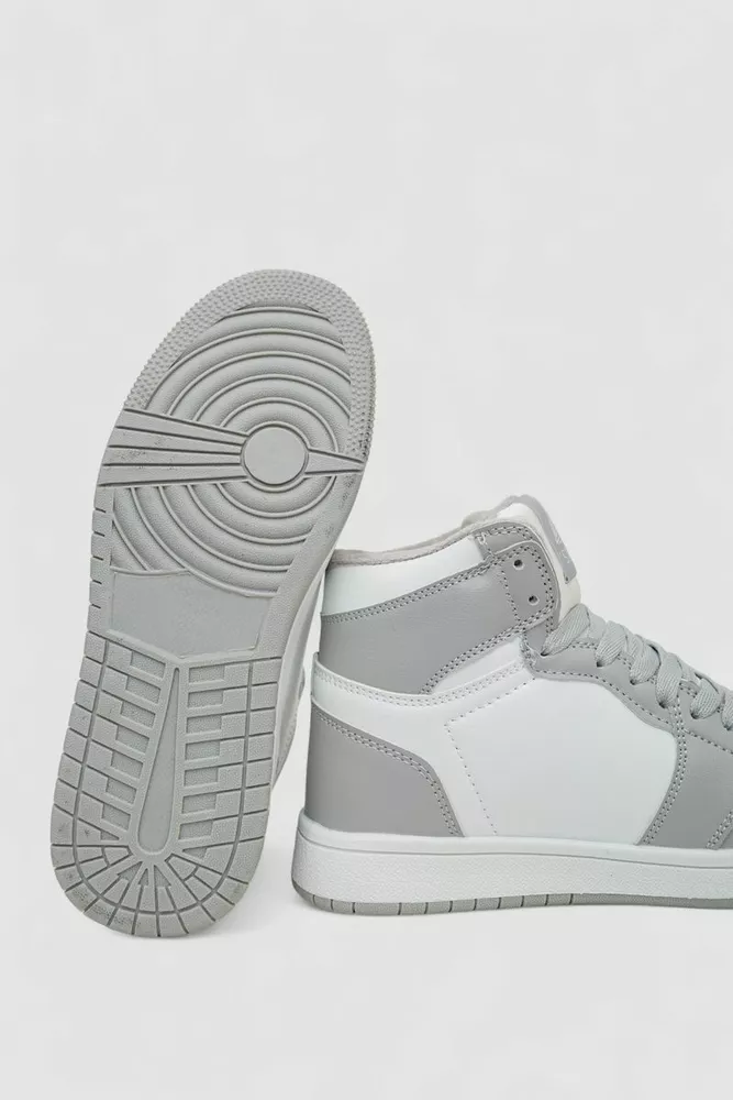 Купить Кроссовки женские зимние на меху 48RHB470-14, цвет Бело-серый - Фото №5