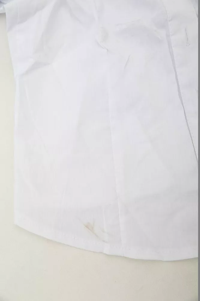 Купити Сорочка жіноча однотонна  -уцінка, колір білий, 230R068-1-U-323 - Фото №7